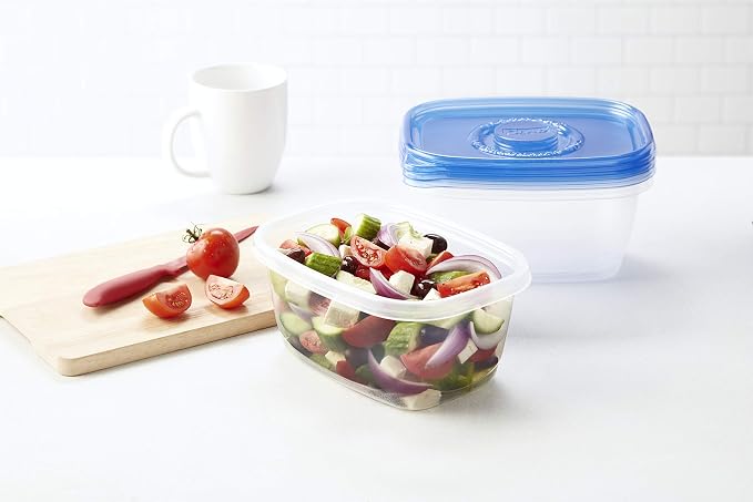 Glad GladWare Deep Dish Food Storage Containers, 64 Oz, 3 Count, 6-Pack | Lock-tight seal for soups, salads, and meal prep in a large rectangle format, microwave and dishwasher safe - Image 10