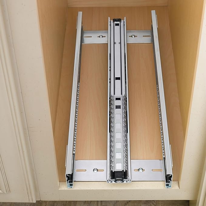Rev-A-Shelf Maple Pullout Organizer for Full Height Base Cabinets, Full Extension Slides & Adjustable Shelves, Min Opening Width of 7", 448-BC-6C - Image 7