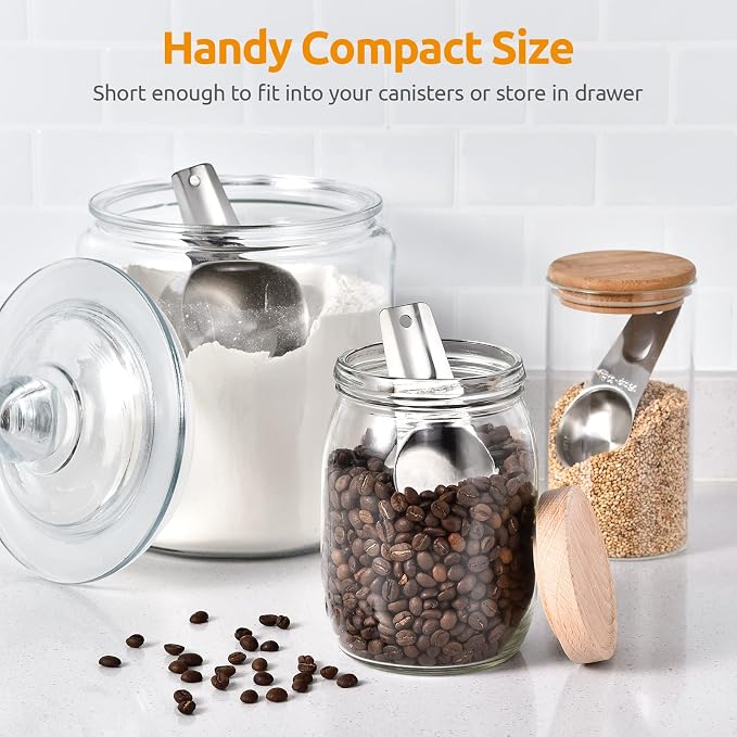 U-Taste 18/8 Stainless Steel Measuring Cups Set of 7-Piece for Dry & Liquid | Food Grade Metal Measure Cups, Dishwasher Safe Measuring Set, Nested Stackable Design, Kitchen Gadget for Baking Cooking Food - Image 7