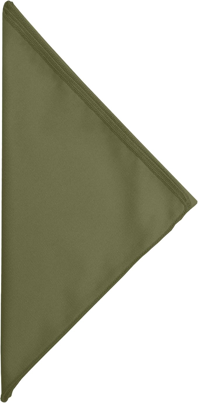 17x17-Inch Square Twill Cloth Napkins, Olive, Set of 12 | Bulk Case of 1 Dozen, Poly-Cotton, 50% Cotton / 50% Polyester Fabric, Diagonal Twill Weave, Soft Cotton Hand, Green - Image 2