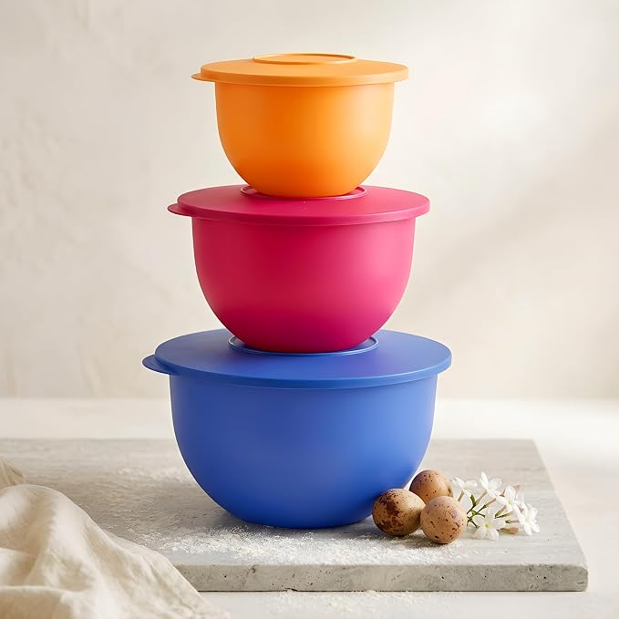 Tupperware Brand Impressions 6-Piece Classic Bowl Set (3 Bowls + 3 Lids) - Dishwasher Safe & BPA Free - Airtight, Leak-Proof Food Storage Containers for Fridge & Pantry - Image 8