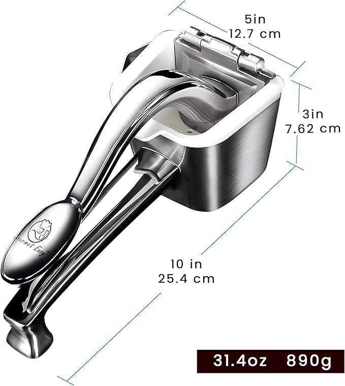 Gourmet Easy Stainless Steel Lemon Squeezer/Citrus Juicer 5-Year Warranty | Heavy-Duty Constructed Stainless Steel, Senior Friendly Easy Press / Clean, Suitable for Lemon, Lime, Orange - Image 8