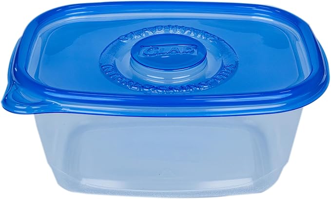 Glad GladWare Deep Dish Food Storage Containers, 64 Oz, 3 Count | Lock-tight seal for soups, salads, and meal prep in a large rectangle format; microwave and dishwasher safe - Image 4