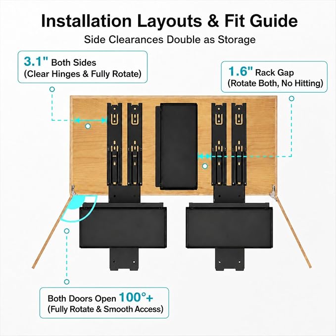 Vertical Spice Rack Pull Out - 1 Pack Rotate No-Drill Slide Out Spice Rack for Cabinet Swivel Easy Access Spices, Adjust Height for 4oz to 8oz Spice Jars Inside Kitchen Pantry Cabinet, Black - Image 9