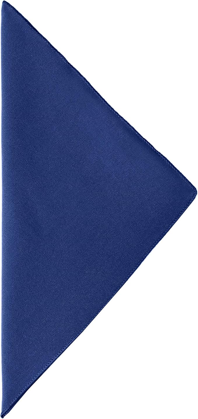 17x17-Inch Cotton-Feel Cloth Napkins, Royal, Set of 24 - Image 2