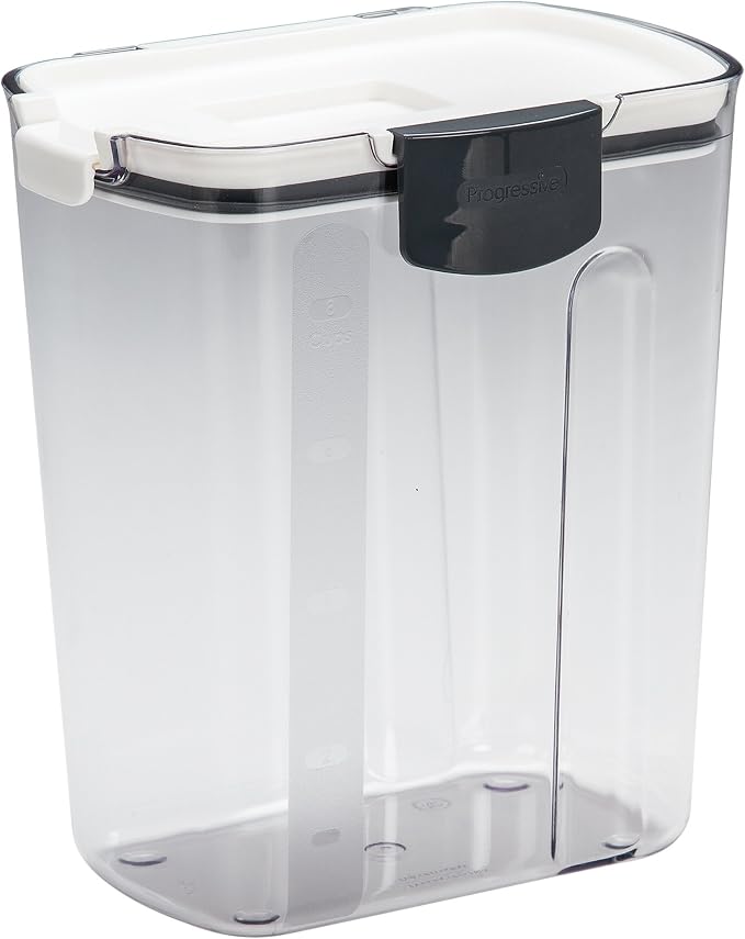 ProKeeper 6-Piece Airtight Food Storage Containers for Baking Essentials - White & Clear, Plastic, BPA-Free - Image 7