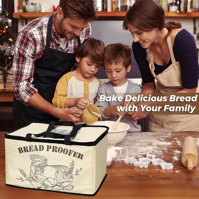 Bread Proofing Box, 50-113°F Dough Fermentation Container | Warming box for home bread, pizza dough, baking and kombucha fermentation projects - Image 2