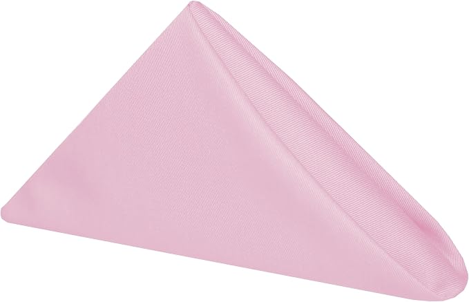 17x17-Inch Twill Cloth Napkins, Light Pink, Set of 36 by UltimateTextile