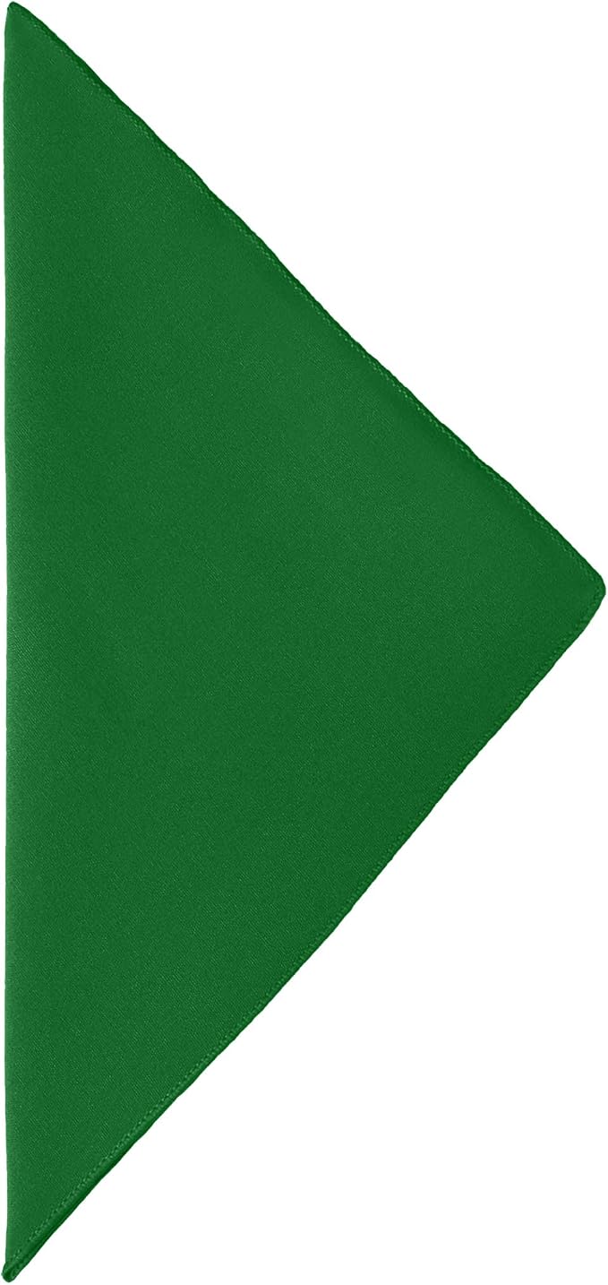 17x17-Inch Cotton-Feel Cloth Napkins, Kelly, Set of 120 | Bulk Case of 10 Dozen, Square, 100% Spun Polyester Fabric, MJS-Spun Construction, Cotton-Like Hand, Machine Washable, Green - Image 2