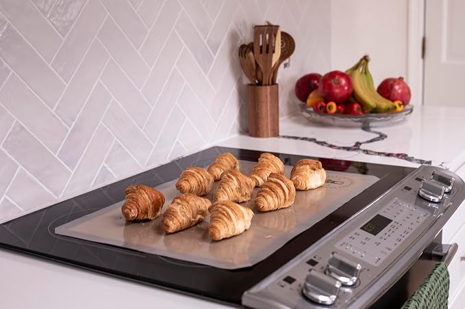 Silicone Baking Mats - Full Size Baking Sheet Liners, Pack of 10, Gray | All Purpose, Oven Safe, Non-Stick, Silicone Baking Sheet Liner, Perfect for Baking Macarons Cookies & Cakes, 16x24”(40x60cm) - Image 7