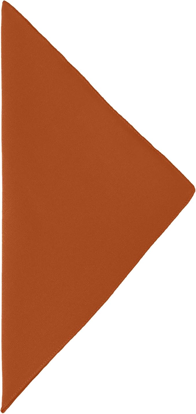 17x17-Inch Cotton-Feel Cloth Napkins, Orange, Set of 120 | Bulk Case of 10 Dozen, Square, 100% Spun Polyester Fabric, MJS-Spun Construction, Cotton-Like Hand, Machine Washable - Image 2