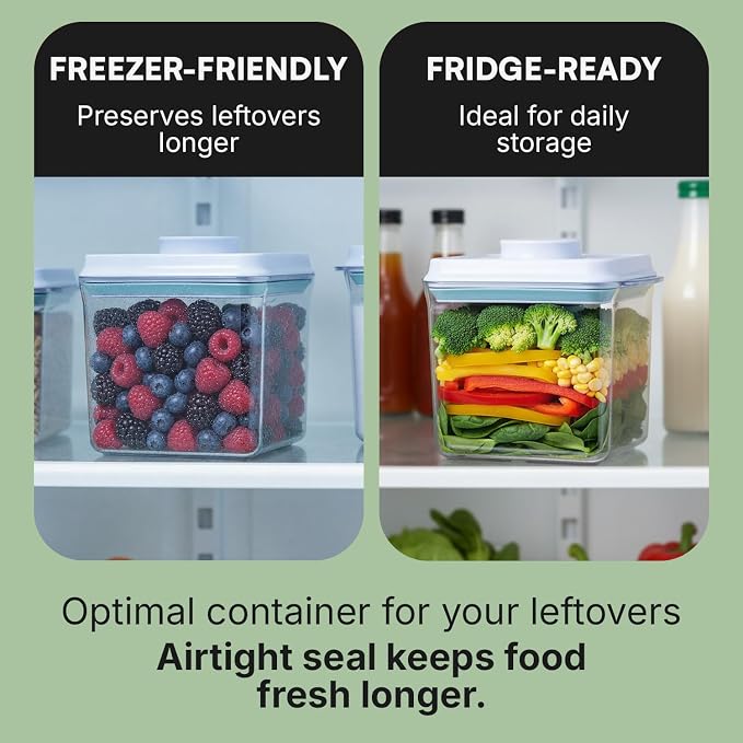 Bop Top Airtight Food Storage Containers | Pop-Top Lid | 7 Cups / 57 Oz | kitchen canister set, for flour, sugar, snacks, pasta, baking - Image 3
