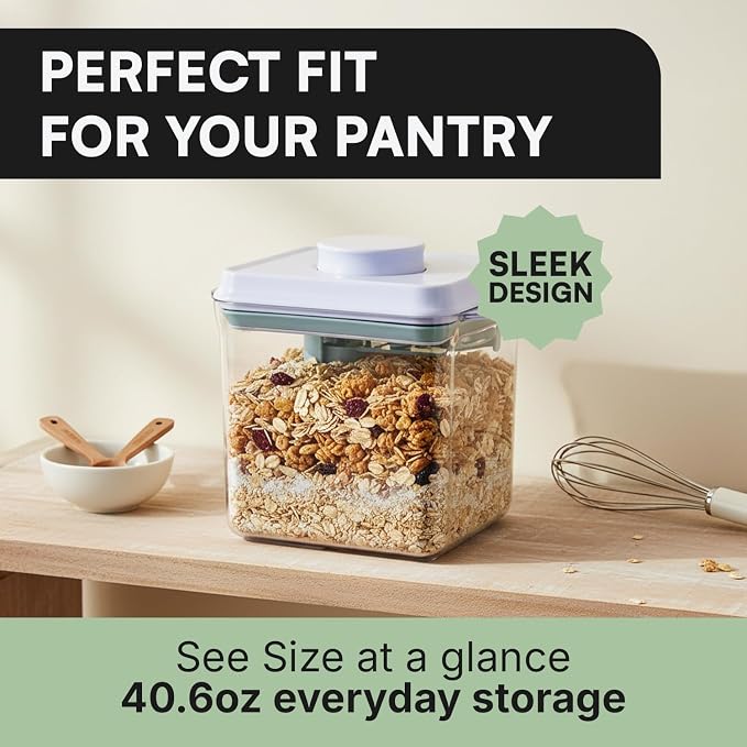Bop Top Airtight Food Storage Containers with Lid Multi Pack | Kitchen Canister Sets | Air Tight Pantry Container | Pop Top Dry Food Storage Containers for Snacks, Sugar, Flour, Baking, Cereal, Pasta - Image 4