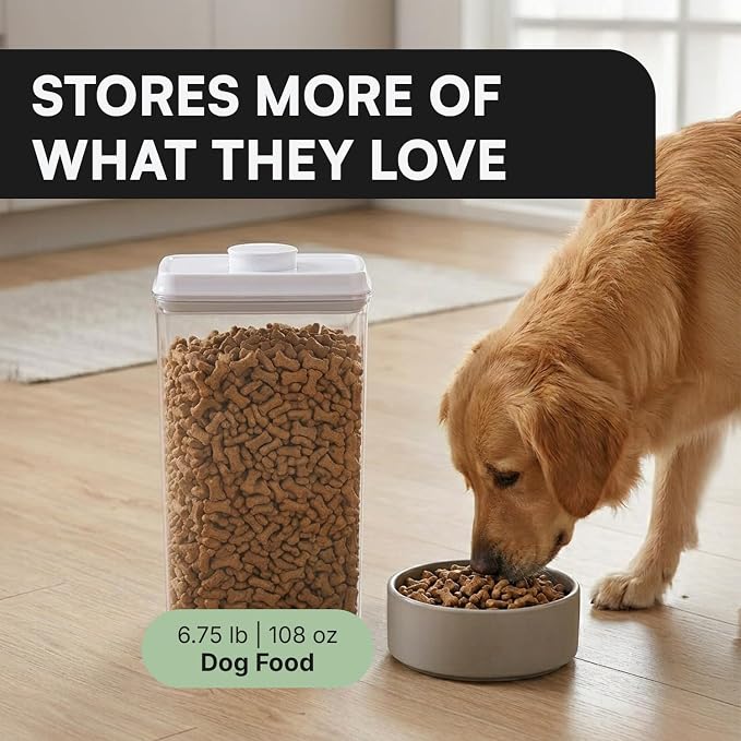 Bop Top Airtight Food Storage Containers | Pop-Top Lid | 13.5 Cups / 108 Oz | kitchen canister set, for flour, sugar, snacks, pasta, baking - Image 4