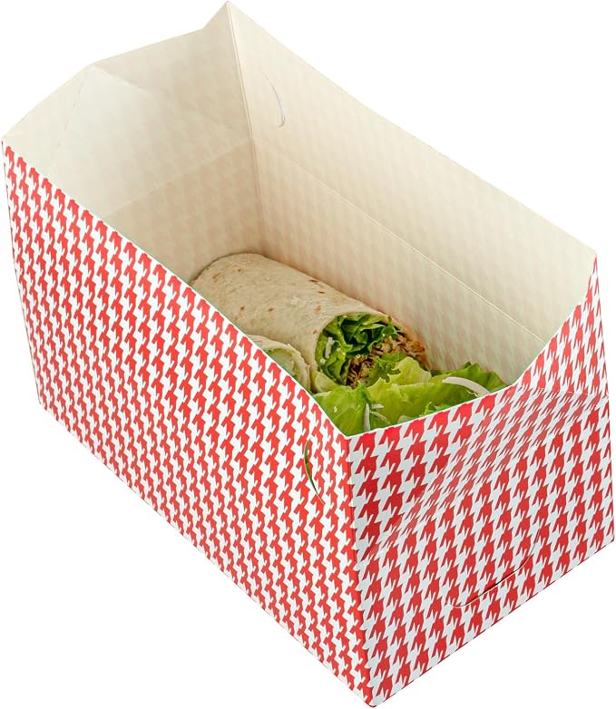 Restaurantware Take Out Lunch Box 400 Count 71-Ounce Durable Paper Recyclable Container Red Leak-Proof Food Box Spill-Resistant Fast Top Closure Rectangular Hot Food Friendly - Image 8