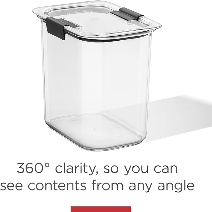 Rubbermaid Brilliance Pantry Food Storage Containers, Set of 4 (8 Pieces), BPA-Free, Clear, Airtight - Image 6