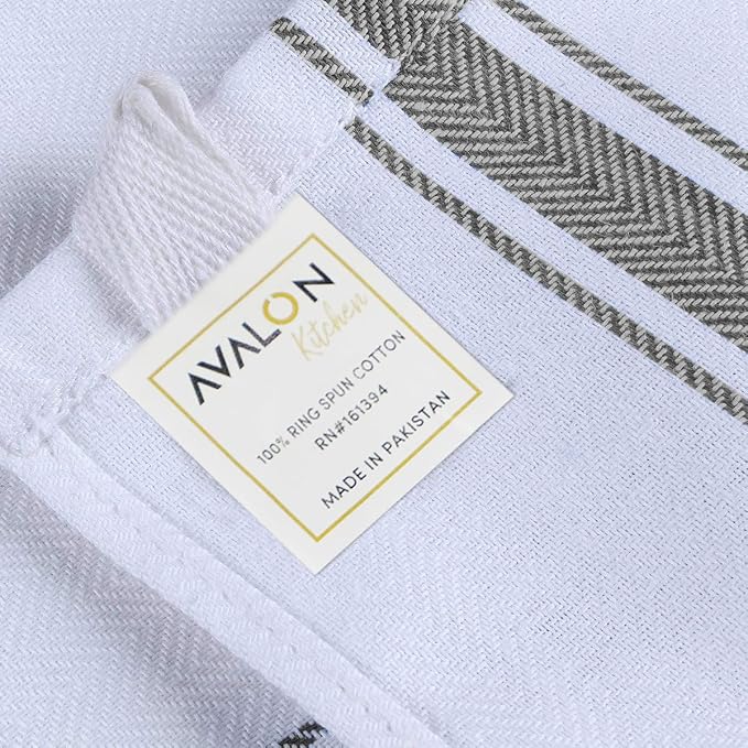 Dish Towels Set (Value Pack of 45) Size 15x25 Inch, 100% Cotton Soft & Absorbent Kitchen Towels, Tea Towels, Reusable Cleaning Cloths for Household Cleaning (Grey) - Image 7