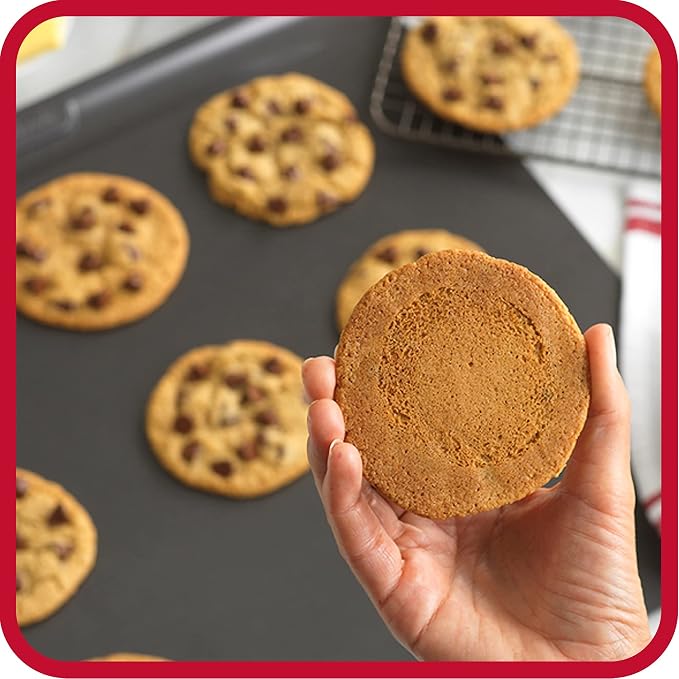 GoodCook AirPerfect Insulated Cookie Sheets Set of 2 Nonstick Carbon Steel Construction Pans for No-Burn Baking with Ergonomic Grip, 16 x 14-Inch, Gray - Image 8