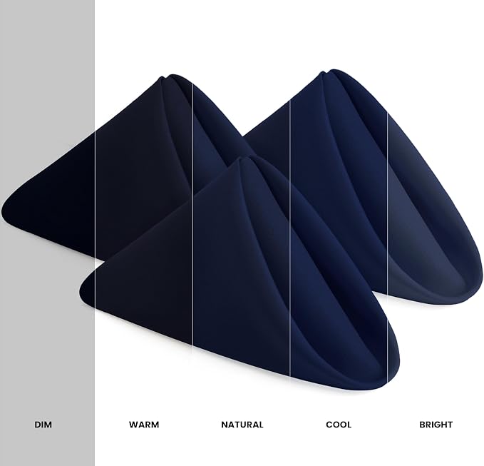Utopia Home Navy Blue Cloth Napkins (12 Pack, 17x17 Inches), Ideal Dinner Napkins for Party, Wedding and Lunch/Dinner - Image 2