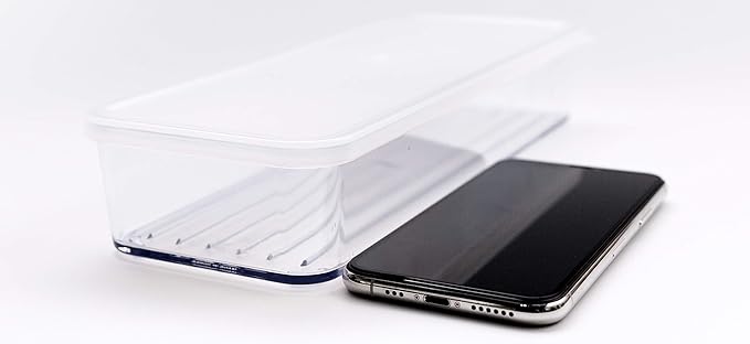 Silicook Flat Plastic Box for Kitchen for Kitchen&Refrigerator Organization, Transparent Food Storage Container for Kitchen, Fridge, Freezer (5 x 600ml) - Image 3