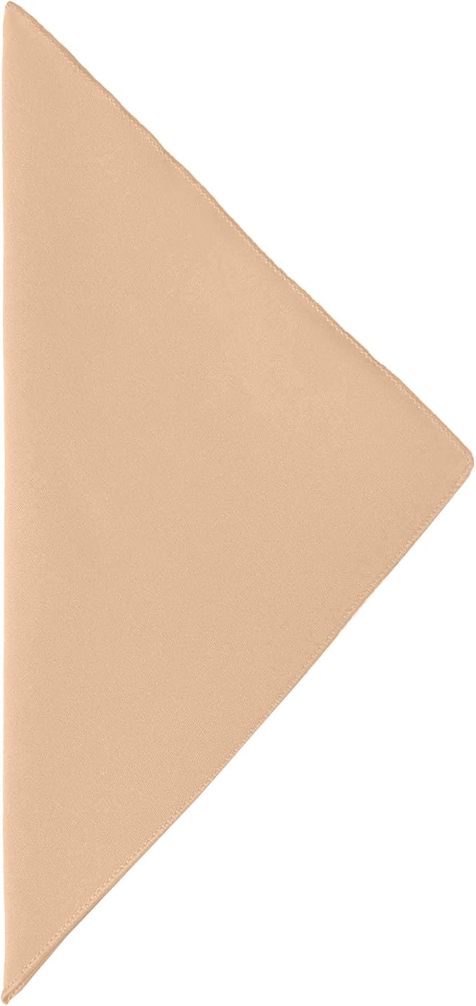 17x17-Inch Cotton-Feel Cloth Napkins, Peach, Set of 120 | Bulk Case of 10 Dozen, Square, 100% Spun Polyester Fabric, MJS-Spun Construction, Cotton-Like Hand, Machine Washable, Orange - Image 2