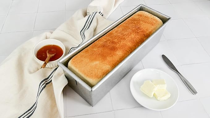 USA Pan Pullman Loaf Pan with Cover, Large w Set of 2, 13 x 4 (Pack of 3) - Image 4