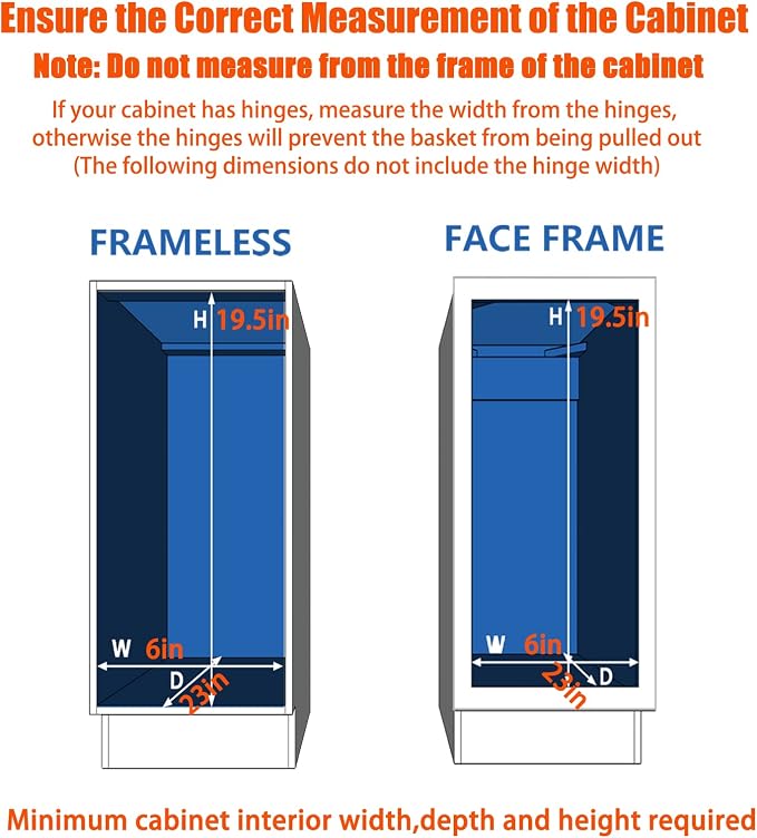 ROOMTEC Pull Out Cabinet Organizer for Narrow Cabinet (5" W X 21" D), Kitchen Cabinet Organizer and Storage 2-Tier Cabinet Pull Out Shelves Under Cabinet Storage for Kitchen, Chrome - Image 4
