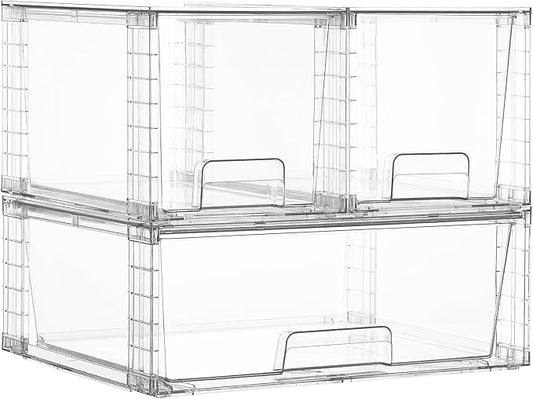 Vtopmart 3 pack Easily Clear Storage Dawers by Vtopmart