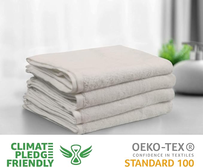 Urban Villa Kitchen Towels Cotton Dish Towels 20”x30” (Set of 4) White - Image 3