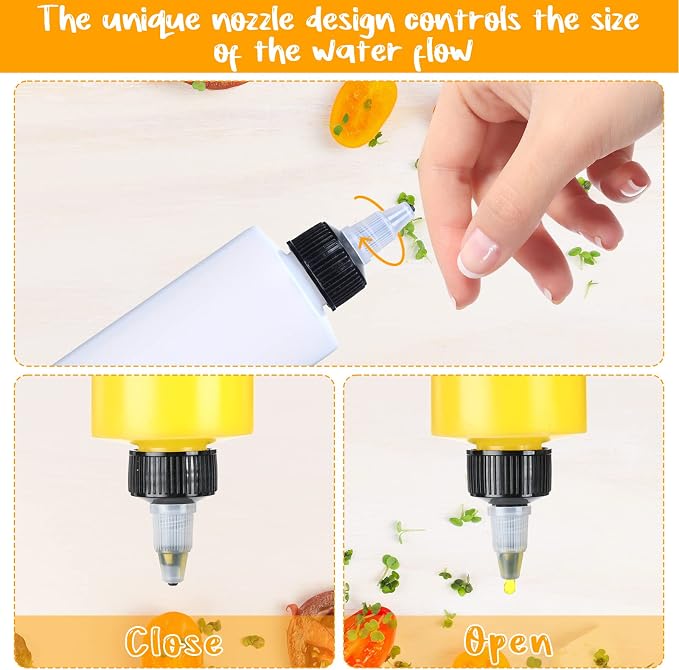 Eccliy 50 Pack 8.5 oz Plastic Squeeze Condiment Bottles with Twist on Cap Lids, Sauce Squeeze Multipurpose Squirt Bottles for BBQ Sauce Dressing Grilling Crafts Syrup Oil, 250 ml - Image 4