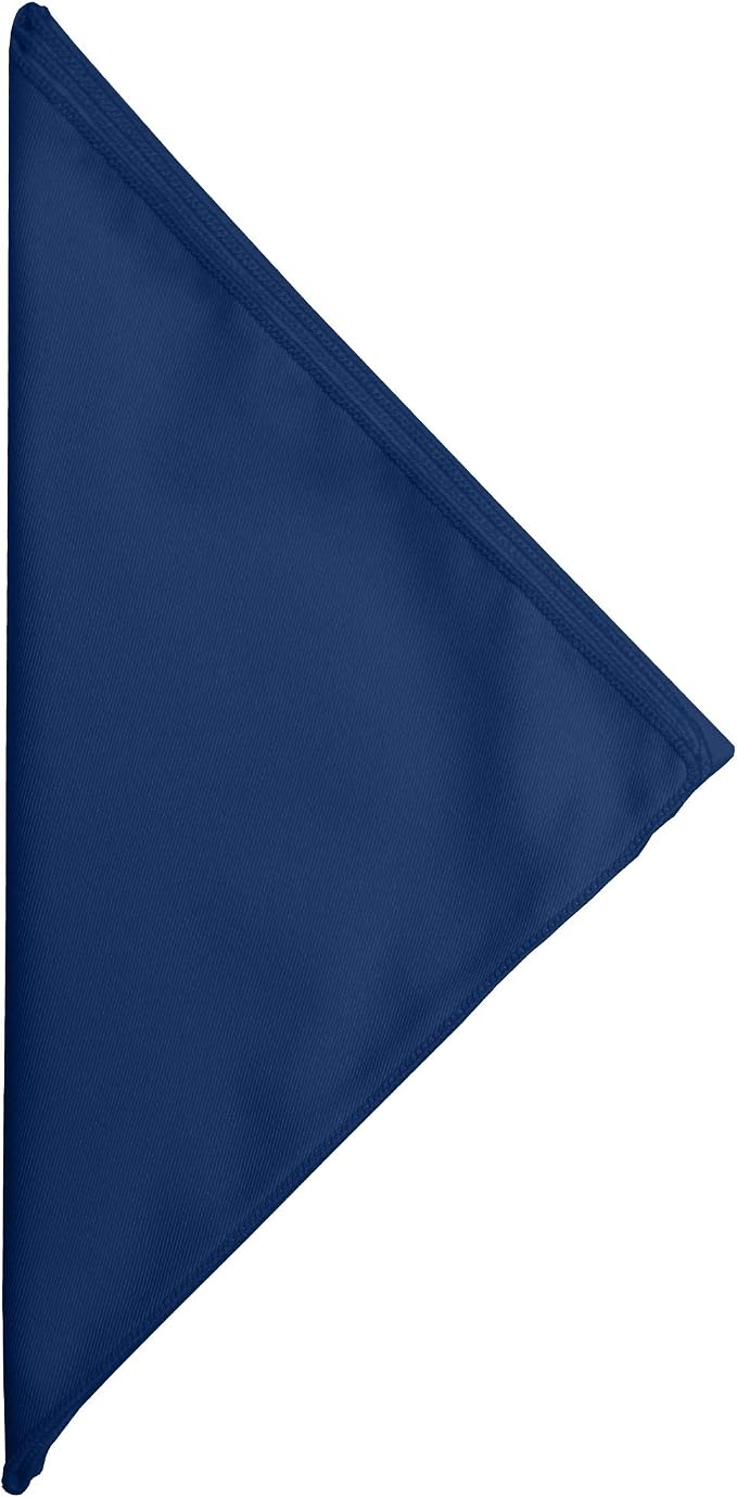 17x17-Inch Square Twill Cloth Napkins, Navy, Set of 12 - Image 2
