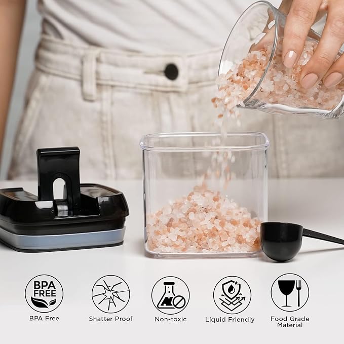 Shazo 6 PC (1.2L) Airtight Food Storage Containers Set & 6 PC (0.5L) Food Storage Containers With Airtight Lids - BPA Free Clear Plastic Storage containers for Kitchen & Pantry Organization - Image 6