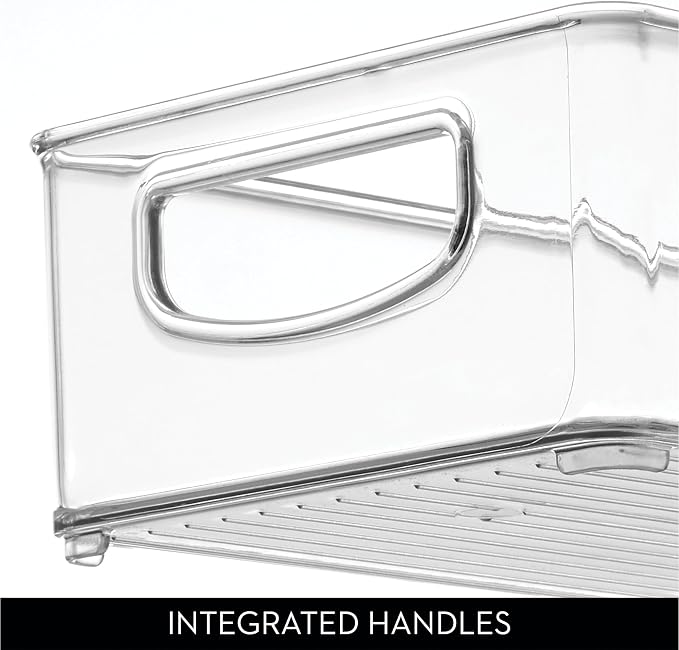 iDesign Slim Extra Long Clear Storage Bin, 2-Pack | Narrow, Stackable, Kitchen or Pantry Organizer - Image 8