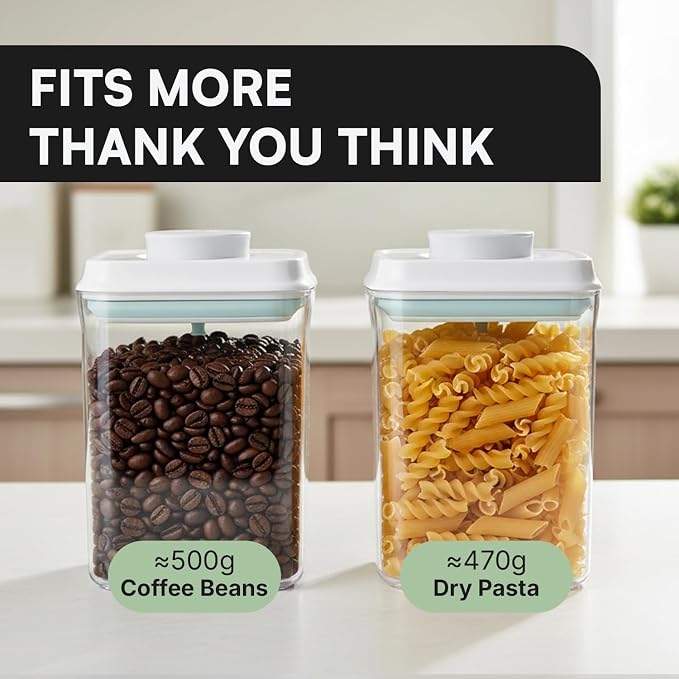 Bop Top Airtight Food Storage Containers | Pop-Top Lid | Multi-Pack | kitchen canister set, for flour, sugar, snacks, pasta, baking - Image 9