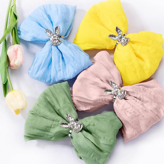 DeZerlor Easter Cheesecloth Napkins Spring Cloth Napkins Set of 20 for Party by DeZerlor