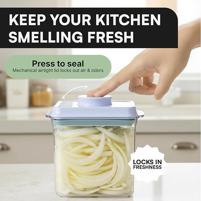 Bop Top Airtight Food Storage Containers | Pop-Top Lid | 7 Cups / 57 Oz | kitchen canister set, for flour, sugar, snacks, pasta, baking - Image 7