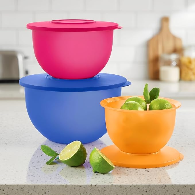 Tupperware Brand Impressions 6-Piece Classic Bowl Set (3 Bowls + 3 Lids) - Dishwasher Safe & BPA Free - Airtight, Leak-Proof Food Storage Containers for Fridge & Pantry - Image 9