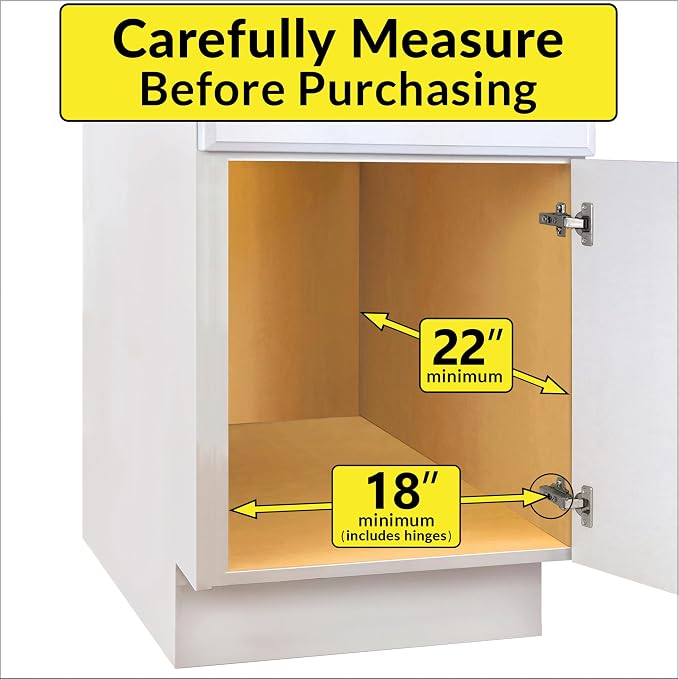 LYNK PROFESSIONAL® Pull Out Cabinet Organizer, 17" x 21" Slide Out Cabinet Organizer Pull Out Drawer – Pull Out Shelves for Kitchen Cabinets – Under Sink Organizers - Lifetime Ltd. Warranty, Chrome - Image 4