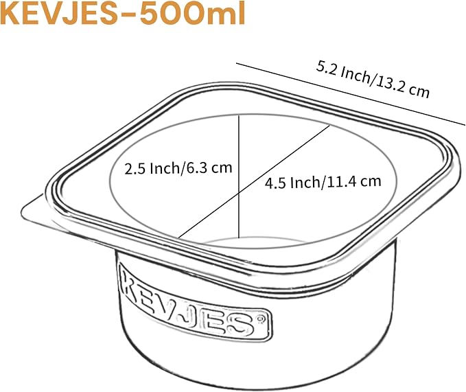 Stackable Silicone Artisan Pizza Dough Proofing Proving Boxes with Air-tight Lids-4pack-500ml Volume for 250g Dough Ball (Space Grey) - Image 6