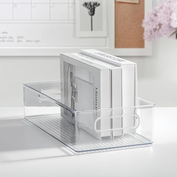 iDesign Stackable Fridge Bin, Clear, Set of 2 | Storage Bin for Freezer or Pantry, Made in USA - Image 6