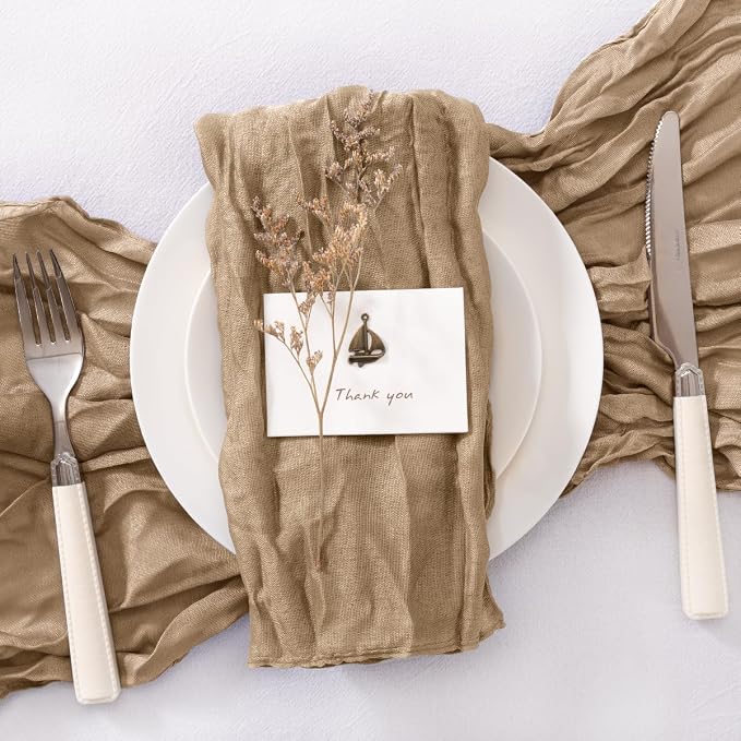 Cheesecloth Napkins Nude Cloth Napkins Bulk Table Napkin,Set of 20 - Image 5