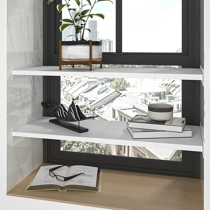 Expandable Closet Shelf Organizer, Adjustable Shelves, XXL, 1 Pack | Expandable Fit, Adjustable Levels, DIY Divider Use, Closet/Pantry Storage, Small Size, Space-Saving - Image 6