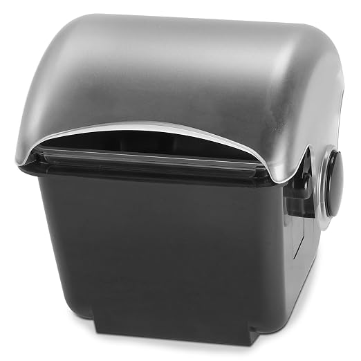 San Jamar Mini Dome Condiment Holder with Dome Lid for Kitchen, Bar, and Restaurants, Plastic, 2 Quarts, Black - Image 2