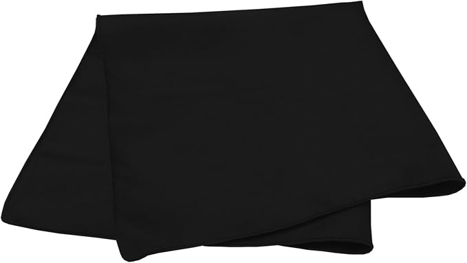 20x20-Inch Square Polyester Cloth Napkins, Black Set of 12 | Bulk Case of 1 Dozen, Dinner Napkins, Serged Edges, Machine Washable, Wrinkle-Resistant, Flame-Resistant, Stain-Resistant - Image 2