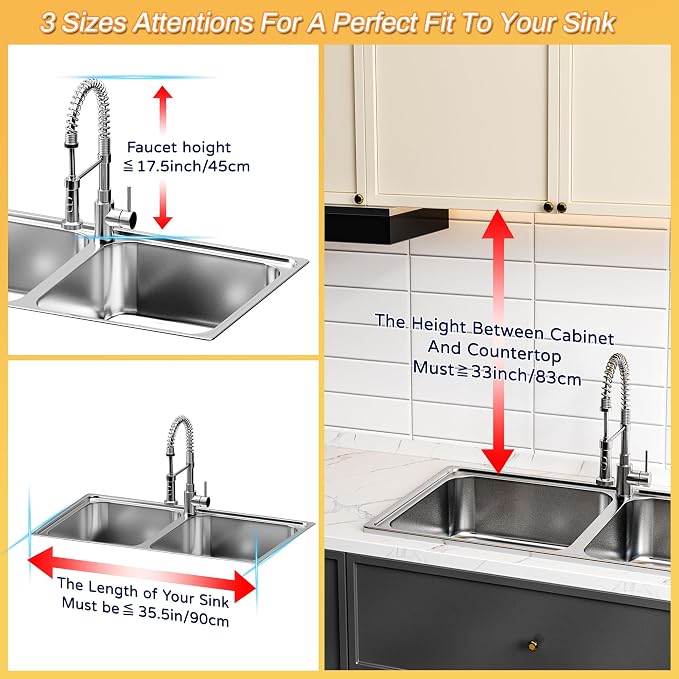 ADBIU Over The Sink Dish Drying Rack (Expandable Height and Length) Snap-On Design 2 Tier Large Dish Rack - Image 6