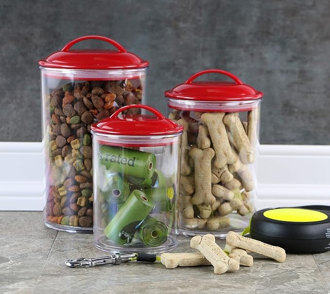 Food Storage Containers, BPA Free Airtight Canisters for Cereal, Pasta, Sugar, Coffee, Flour, Cookies, Loose Tea, for Kitchen Organization Set of 3 Lemon by Reston Lloyd - Image 8