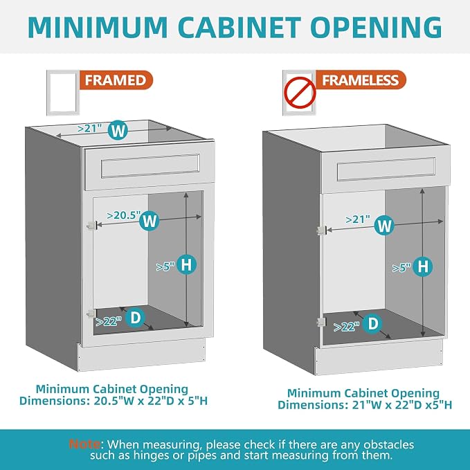 ROOMTEC Pull Out Drawers for Cabinets, 19½” W x 21” D Soft Close Slide Out Drawers for Kitchen Cabinets, Cabinet Pull Out Shelves Requires At Least 20.5” Cabinet Opening - Image 9