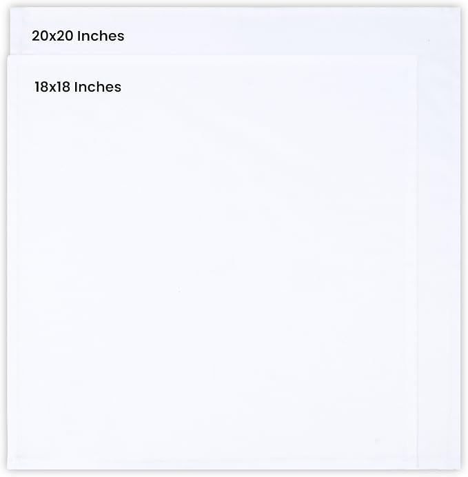 Utopia Kitchen Cotton Blend White Cloth Napkins [12 Pack, 18x18 Inch] | Absorbent Washable and Reusable for Dinner, Restaurant, Lunch, Wedding and Hotel - Image 3