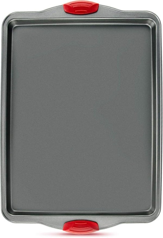 Nonstick Baking Sheet Pan Heavy-Gauge Carbon Steel, Warp, Dent, and Rust-Resistant Gourmet Rimmed Half Cookie Sheet Tray, Non-Toxic for Exceptional Baking Performance - 15x10 Inch by Boxikikitchen
