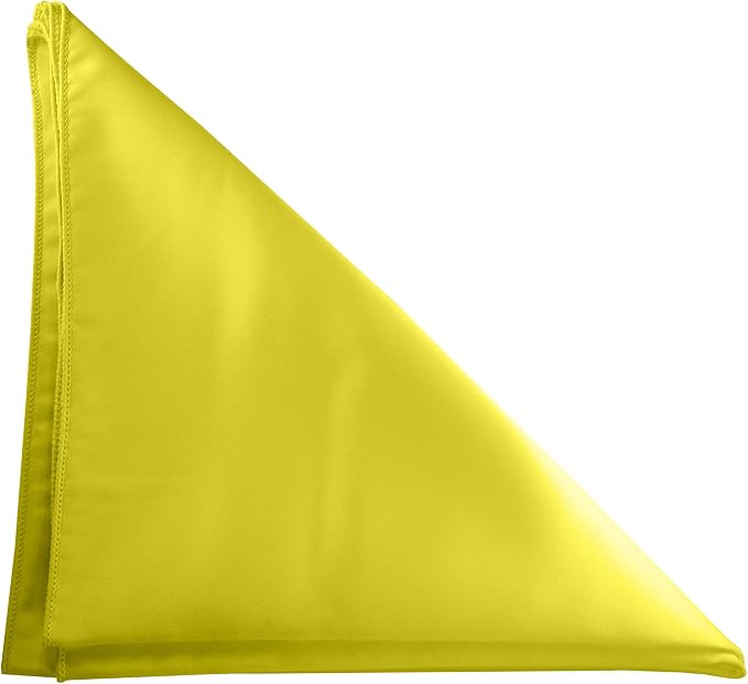 17x17-Inch Square Satin Cloth Napkins, Lemon, Set of 36 | Bulk Case of 3 Dozen, Bridal, 100% Polyester Fabric, Matte Satin, Also Known as Lamour, Soft Luster, NFPA 701 Flame-Resistant - Image 2